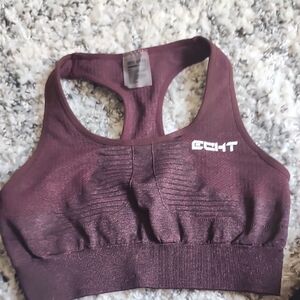 ECHT Women's Deep Maroon Sports Bra